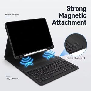 Custodia in pelle con tastiera Bluetooth per <span class=keywords><strong>Lenovo</strong></span> <span class=keywords><strong>Tab</strong></span> <span class=keywords><strong>M10</strong></span> Plus 3a generazione TB-125FU TB-128FU 10.6" con supporto magnetico rimovibile per penna - Product Image 1