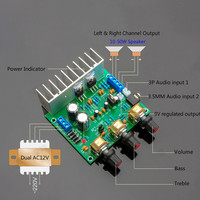 Kit DIY d'amplificateur stéréo Hi-Fi 2 canaux 2.0 18W*2 TDA2030A, carte d'amplificateur 2 canaux