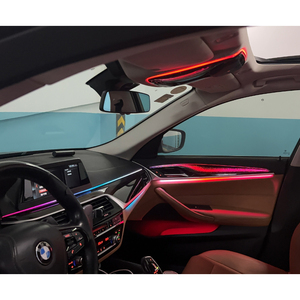 Éclairage d'ambiance intérieur personnalisé pour BMW Série 5 2018-2023, bande LED acrylique Symphony, lampe d'ambiance, vente d'usine - Product Image 5
