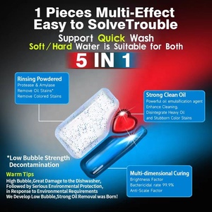 Hot Sale Household Kitchen 5 in 1 <strong>Dish</strong> Washer <strong>Detergent</strong> Liquid Bead <strong>Dish</strong> Washing Pods Capsules - Product Image 2