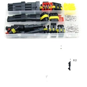 96 шт. водонепроницаемый автомобильный разъем 1 2 3 4 отверстия Мужской Женский стыковочный комплект с латунным контактным материалом нейлоновый корпус - Product Image 1