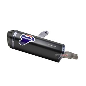 Pot d'échappement de moto italien Termignoni Scream Black Titanium homologué pour XADV 750 E4 2017-2022 - Product Image 1