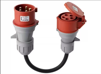 CEE Europäischer Industriestecker-Anschluss Schuko Verlängerungskabel 220V 3-PIN Industriestecker CEE STECKER 16A 32A 250V 80V Verlängerung