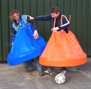 Rokvoetbal geschikt voor strandvolley de standvoetbal Rokjes-voetbal 5 tegen 5 Luchtkussenverhuur - Product Image 2