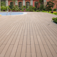 Planche de plancher extérieure en bois et plastique terrasse en composite vente en gros
