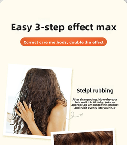 Beurre de karité noix de coco crème frisante pour cheveux ultra définition Curl élastine soin permanent moelleux hydratant - Product Image 4