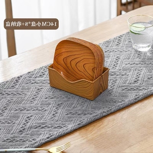 New Wood Grain Color <strong>Plastic</strong> Bone Plate Household <strong>Tray</strong> Snack Fruit <strong>Dessert</strong> Desktop Storage Japanese Style Nut Plate - Product Image 3