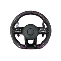 Volant en fibre de carbone personnalisé pour Benz W213 W204 S500 S320 S300 E200 E300 E320 E350 E43 E63 E53 E500 Amg Volant LED