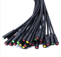 Câble adaptateur étanche personnalisé M12 M16 série IP67 2 3 4 5 6 broches mâle à femelle connecteur métallique en laiton TT OEM/ODM