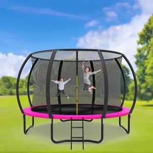 Zoshine sıcak satış 12FT egzersiz trambolin PVC malzeme kapak Pad atlama bahar trambolin açık alan sporları boununt trambolin