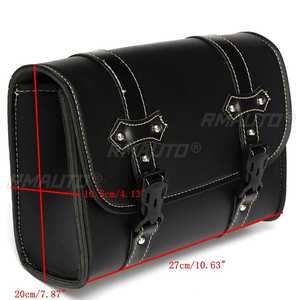Alforjas Universales para Motocicleta, Bolsa Lateral para Herramientas, Bolsa de Cuero PU para Equipaje, para Honda, Yamaha, Suzuki, Kawasaki - Product Image 2