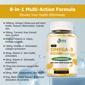 Oem Odm Vegan <b>Omega</b> <b>3</b> Softgels with Total <b>Omega</b> <b>3</b> Brain Health Bone Strength Total Health Vitality Boost Softgels - Product Image 4