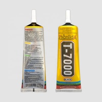 Colle noire Zhanlida T7000 110ml, imperméable, sans blanchiment, séchage rapide, pour réparation de téléphones, tablettes, métal, céramique, cuir, plastique, bricolage