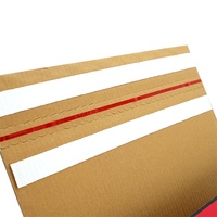 Cajas de Cartón Corrugado con Cierre de Cremallera y Logotipo Personalizado, Cartón RSC con Tira Desprendible Fácil de Abrir, Cajas de Cartón para Envío