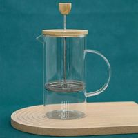 Pembuat Kopi French Press Grosir, Terisolasi, Portabel, OEM, Tutup Bambu, Filter, Botol Vakum - Keramik, Plastik, Kaca, Untuk Dapur