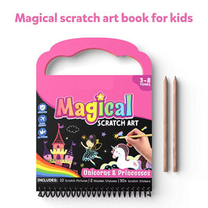 Nouveau Cahier <span class=keywords><strong>de</strong></span> Grattage Magique Arc-en-ciel pour Enfants, Jouet Éducatif <span class=keywords><strong>de</strong></span> <span class=keywords><strong>Peinture</strong></span> en Gros pour Mères <span class=keywords><strong>et</strong></span> Enfants - Product Image 3