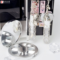Tube de brillant à lèvres de 6 ml, porte-rouge à lèvres, porte-baume à lèvres, porte-clés avec miroir de maquillage, porte-rouge à lèvres, pochette, flacon d'huile à lèvres