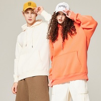Hoodie Unisex Streetwear Fashion Kustom Katun Poliester 350GSM Tebal Hangat Warna Solid Kasual Grosir