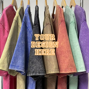Camisetas personalizadas de alta calidad con estampado DTG, estilo casual urbano, holgadas, con estampado de goma y efecto lavado a la piedra, de diseñador, en stock. - Product Image 3