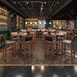 Ensemble de meubles pour restaurant et café tabourets de bar tables canapés cabines pour boîtes de nuit et salles à manger - Product Image 6