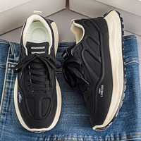 Baskets pour hommes, nouvelle collection automne, semelle souple, antidérapantes, résistantes à l'usure, chaussures de course décontractées, color block, semelle épaisse