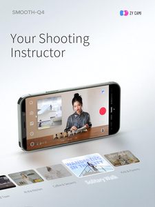 Estabilizador de 3 Ejes <span class=keywords><strong>Smooth</strong></span> Q4 para Teléfono Inteligente, con Barra de Extensión Integrada, Plegable y Portátil para TikTok y YouTube, Diseño Compacto - Product Image 4