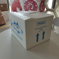 Caisse en carton ondulé MFPP légère, écologique et recyclable pour la chaîne du froid, idéale pour le stockage des fruits et légumes