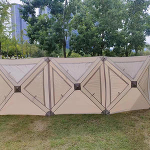 Lona Cortavientos Personalizable para Exteriores, 5.6x1.4m, Color Blanco Hueso, de una Sola Capa, a Prueba de Viento, para Acampar, Picnic y Refugio - Product Image 4