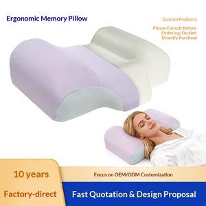 Nouvel Oreiller en Mousse à Mémoire de Forme à Rebond Lent, Respirant, Forme Papillon, Style Minimaliste, Soutien Robuste <span class=keywords><strong>pour</strong></span> Dormeurs sur le Dos et sur le Côté - Product Image 5