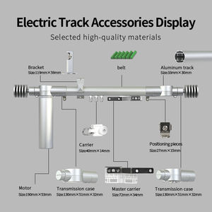 Juego Completo de Barra Romana Eléctrica Plateada Premium KYOK con Motor Plateado a Juego - Product Image 4