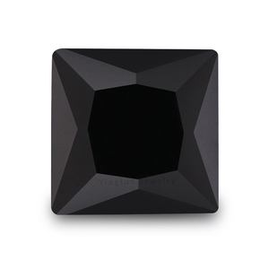 Yingtuo Jewelry - Zirconia Cubica Nera 5A Taglio Princess di Alta Qualità, Creata in Laboratorio, con Effetto Colore/Fuoco, per Creazione Gioielli (Vendita all'Ingrosso) - Product Image 2