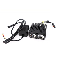 Projecteur de travail LED bicolore blanc-jaune 45W U29, lumière de calandre LED 4D, lumière externe LED laser pour moto et voiture