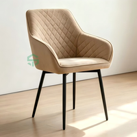 Chaise de salle à manger en fer moderne de haute qualité et durable avec structure en fer robuste pour usage commercial