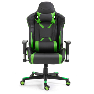 Silla ejecutiva ergonómica <span class=keywords><strong>de</strong></span> cuero PU <span class=keywords><strong>de</strong></span> estilo <span class=keywords><strong>de</strong></span> carreras con respaldo alto, cómoda silla <span class=keywords><strong>de</strong></span> <span class=keywords><strong>oficina</strong></span> <span class=keywords><strong>de</strong></span> ordenador <span class=keywords><strong>de</strong></span> carreras barata <span class=keywords><strong>de</strong></span> diseño moderno - Product Image 1