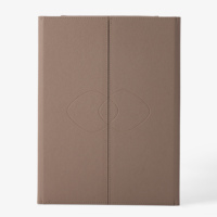 Leren bureau-organizer met bureau-accessoires, promotionele poster voor bedrijven/restaurants, modern drielaags multifunctioneel ontwerp