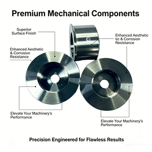 Componente de Acero Inoxidable Mecanizado por CNC, Superficie Pulida, Tolerancia de Precisión ±0.01mm, Certificado ISO 9001 RoHS - Product Image 3