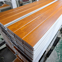 Panneau de plafond en PVC moderne pour les intérieurs d'hôtels, panneau mural imperméable à 2 rainures, nouvelle arrivée, décorations pour salon