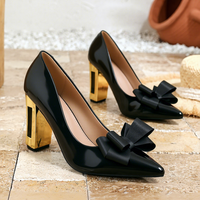 Chaussures à talons hauts Xuanhui grande taille 42 43 44 45 46 pour femmes, élégantes, sexy, de haute qualité, avec nœud, talons hauts de 9,8 cm
