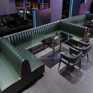 Moderne Fabriek Groothandel Restaurant Meubelen Sofa Set Cafe Eettafel En Stoel Set Bar <span class=keywords><strong>Club</strong></span> Booth Bank - Product Image 4