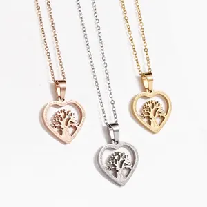 fashion at a Low Price for Women's Necklace Heart Pendant Necklace Permanent Love Love Tree of Life Treasure Jewelry