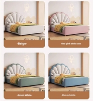 Meubles de maison modernes en bois massif, lits simples et doubles pour garçons et filles, chambre à coucher, 1m5, 1m2, lit princesse à pétales