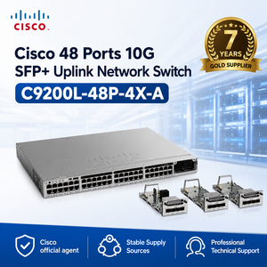 Commutateur réseau géré de couche 3 C9200L-48P-4X-A Original 9200L 48 ports PoE+ 4 x 10G SFP Uplink - Product Image 6