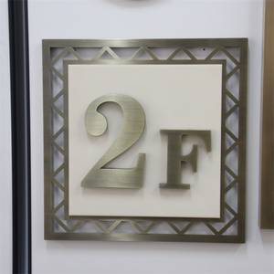 Panneau de numéro de bâtiment personnalisable nouveauté revêtement résistant aux intempéries pour décoration publicitaire d'identification complexe d'appartement - Product Image 1