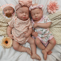 Poupées Reborn LouLou à Bouche Ouverte Réalistes, Corps Souple en Silicone, Bébé Peint à la Main, Peut Tenir une Sucette pour un Confort Émotionnel