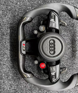 Volant en fibre de carbone personnalisé pour <span class=keywords><strong>Audi</strong></span> A1 A3 A4 A5 <span class=keywords><strong>A6</strong></span> A7 RS R8 S3 8V B8 B9 S4 Q3 Q8 TT Sports Rouge Y Compris A8 RS5 - Product Image 6