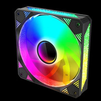 Ventilateur de Boîtier d'Ordinateur 12cm à LED, Vente Directe Usine, Roulement Fluide, 50000 Heures de Refroidissement, RGB à Changement de Couleur, Silencieux et Intelligent