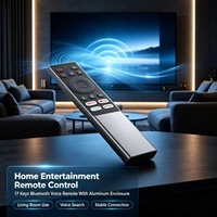 Control Remoto por Voz de 17 Teclas Personalizado OEM ODM de Fábrica JCXK con Carcasa de Aluminio para Android TV Box