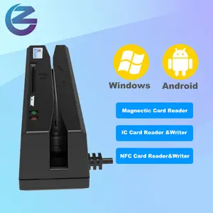 ZCS160 2023 Alta Qualidade Fácil De Desenvolver Com SDK USB desktop MSR/IC/RFID/PSAM Leitor De Cartão Escritor