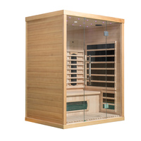 Sauna infrarouge à spectre complet pour 2-3 personnes, tube à lumière rouge pour les soins de santé et la relaxation