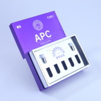 Boîte cadeau haut de gamme en métal violet avec fermeture magnétique, couvercle argenté, emballage de luxe, compléments alimentaires, soins de la peau, matériaux recyclés